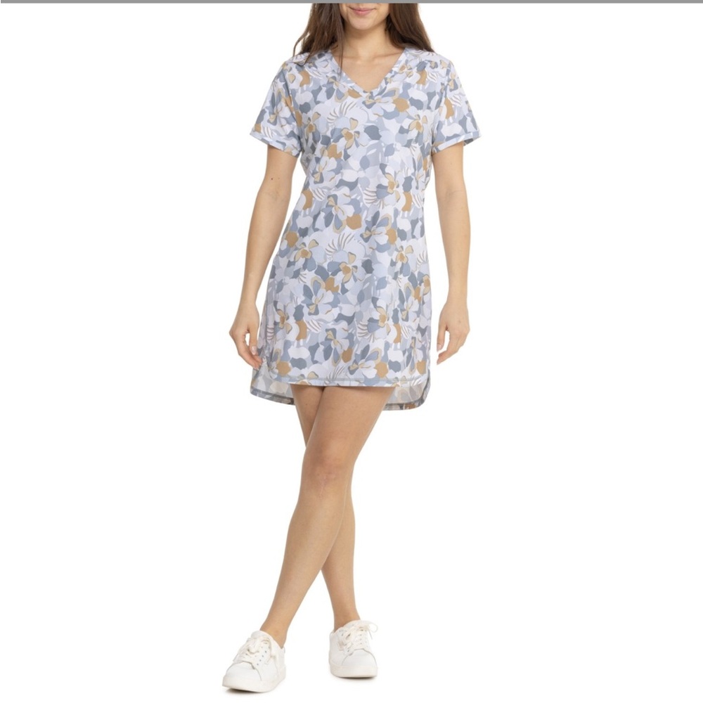 Sold！ MWT Lole Floral Print Dress Fast dry Olivie V Neck Dress UPF50+